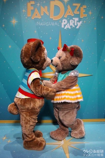 フランスパリディズニーのダッフィー&シェリーメイ ディズニーランド・パリ「Disney FanDaze」TDSでは会えないダッフィー
