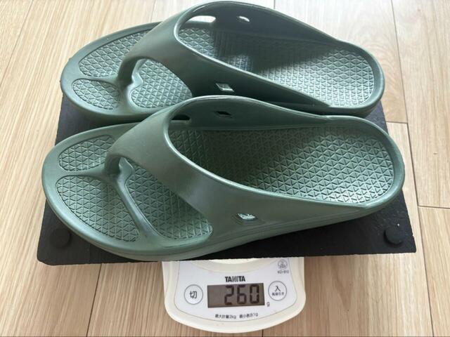 【ワークマン シックソールサンダルトング】両足でわずか260g！驚きの軽さで持ち歩きもラクラクです◎
