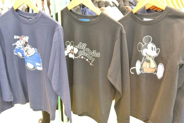【ワークマン】Disney/長袖クルーネックTシャツkids 1,280円