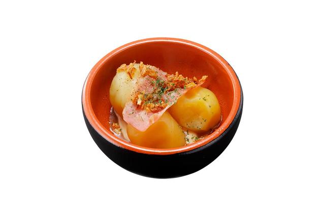 ベーコンとまるごと北あかりのミニサラダ