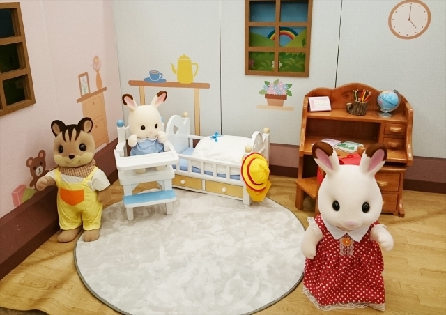 大きなお部屋の撮影コーナー