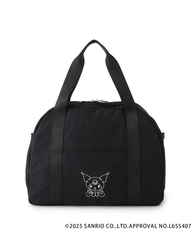 【サンリオキャラクターズ×ロペピクニック】「ショルダー付キャリーオンボストンバッグ」カラー:ブラック(クロミ) ¥6,490