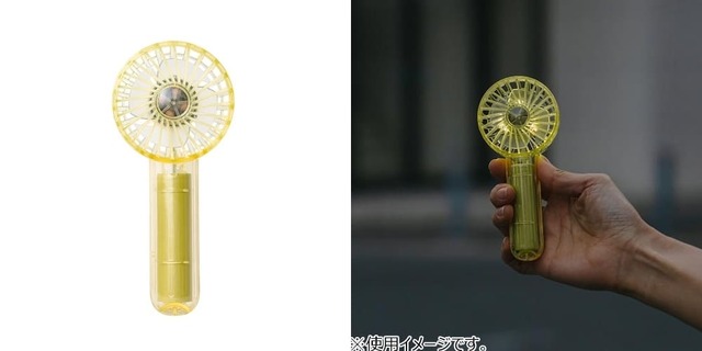 ミニクリアファンＬＥＤライト付　各1,628円 　自動で7色に変わるLEDライト付きでお祭りやイベントにおすすめ！