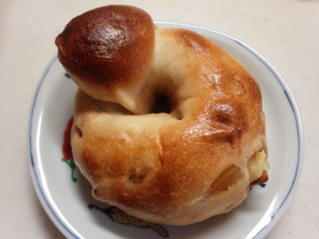 アップルカシューナッツクリームベーグル