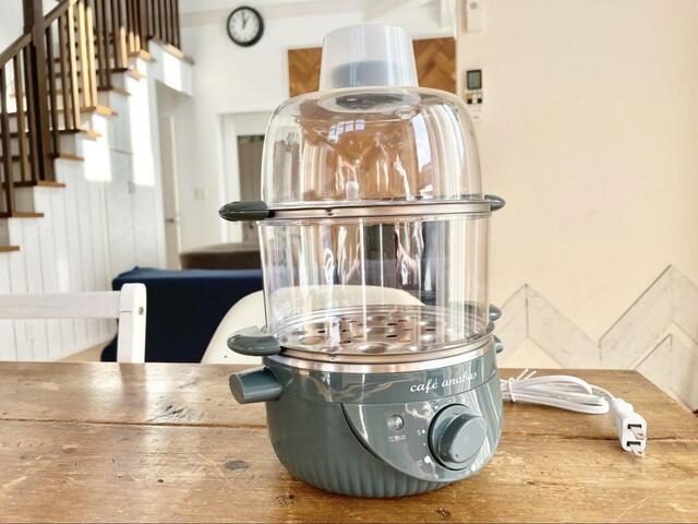 【ANABAS　スチームクッカー】2段式で一度にたくさん作れます