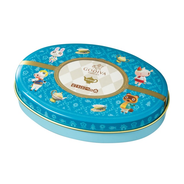 【ゴディバ meets どうぶつの森】「ゴディバ meets どうぶつの森 アソートメント/Blue 6粒入」2,160円