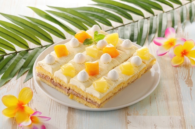 パッションフルーツとチョコのスクエア