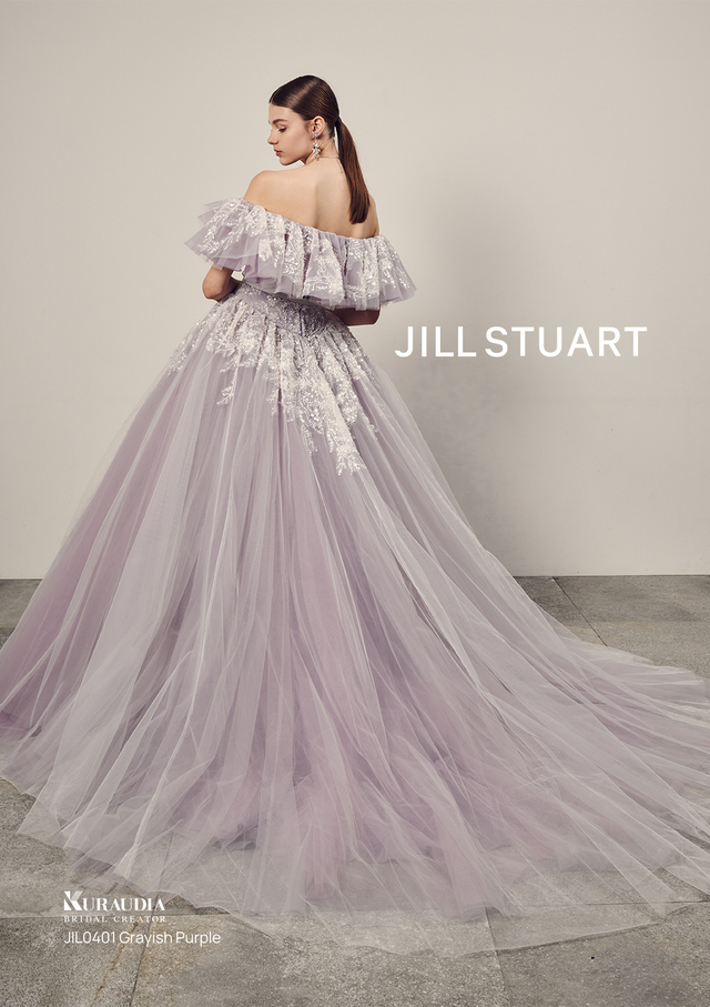 ジルスチュアート 新作ウェディングドレス　JIL-0401_GrayishPurple