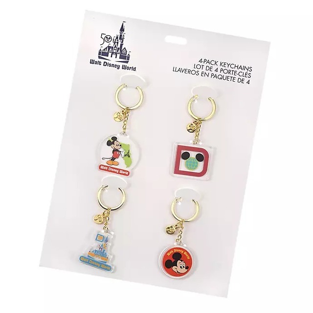 ミッキー キーホルダー・キーチェーン クリアプレート WALT DISNEY World 50TH VAULT 2,200円