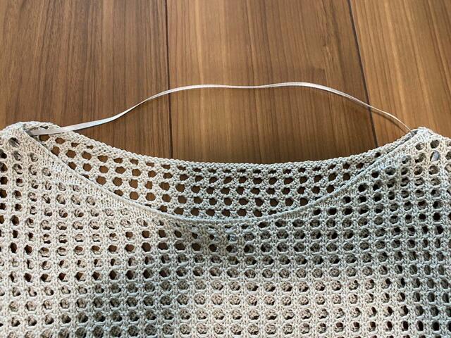 【GU 2ピースニットキャミソールワンピース】ハンガー干しにも対応しています