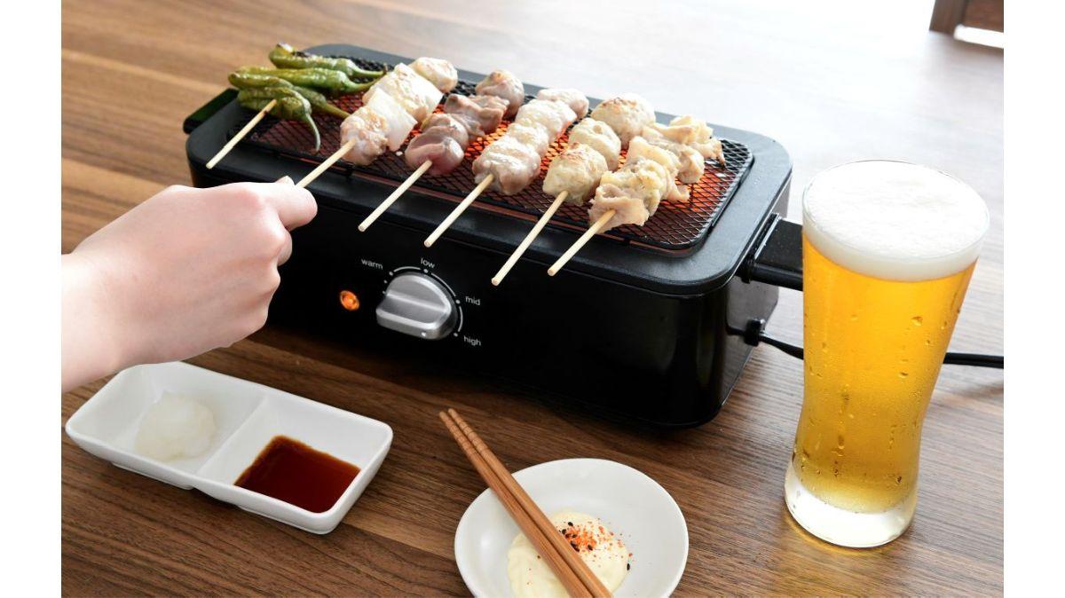 自宅で「ひとり焼き鳥屋」オープンできるよ。 煙が気にならない電気