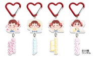 【FUJIYA Smile Switch Festa「どれから食べルック? in 銀座三越」販売グッズ】「ペコちゃん愛が爆発!2連チャーム」 660円<ランダム全10種>