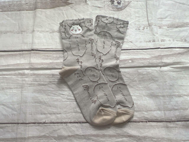 「ちいかわ/刺繍ソックス・ちいかわ」税込580円