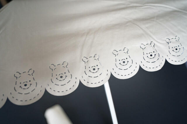 プーさん 折りたたみ傘 晴雨兼用 SHINY DAY 4,200円