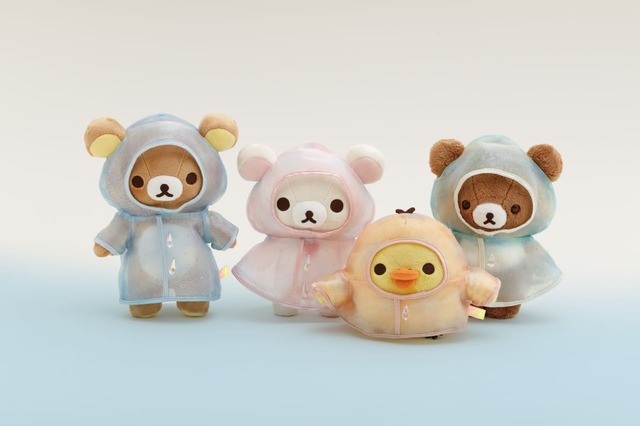 【雨のち晴れのリラックマ】「ぬいぐるみ」キイロイトリのみ3,520円、ほか各3,850円