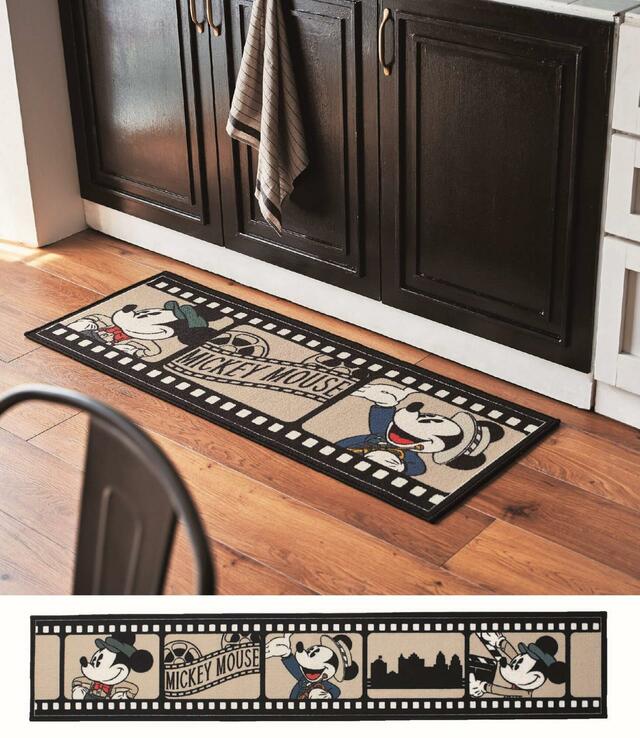 フィルムデザインキッチンマット 2,990円~5,690円|ディズニーファンタジーショップ「ミッキーマウス タイムスリップ」