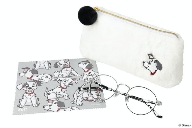 ZA222004_14E1（ブラック）｜『101匹わんちゃん』｜13,300円（税込・セットレンズ代込）｜ディズニー コレクション created by Zoff “FURRY series”