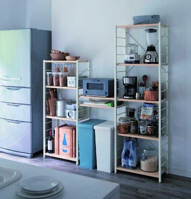 【ベルメゾン 設置スペースにあわせて選べるシンプルシェルフ <奥行30/奥行40cm>|¥13,900~26,900 (税込)】