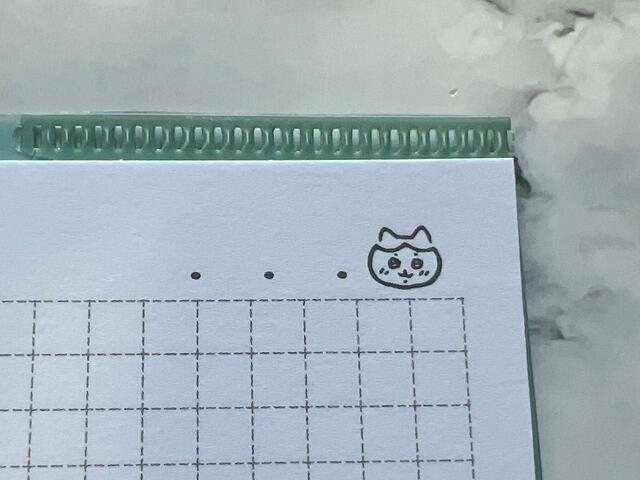 日付を入れるところにもハチワレが！