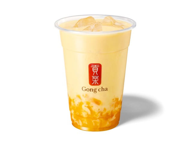 【ゴンチャ新商品】リッチ マンゴープリン ココナッツミルクティー（ICED/M）720円／ココナッツのまろやかなコクと豊かな香りが重ねたアジアンテイスト際立つ一杯