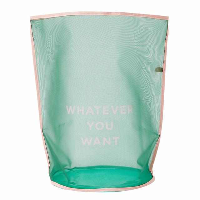 【Francfranc（フランフラン）】クラルテ メッシュバスケット グリーン Lサイズ