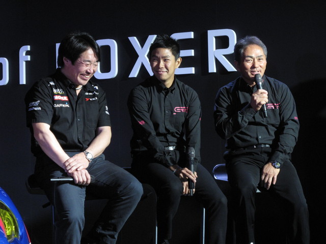 東京オートサロン2015・SUBARUブース：トークショーのようす