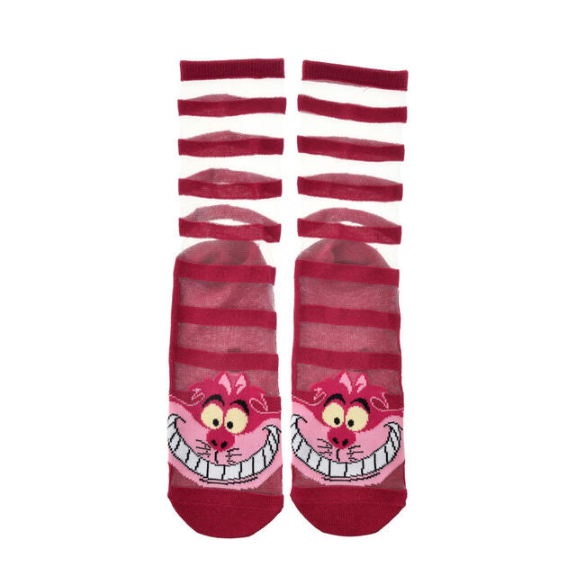 チェシャ猫 靴下 シースルー ピンク 23~25 CHESHIRE CAT 1,200円