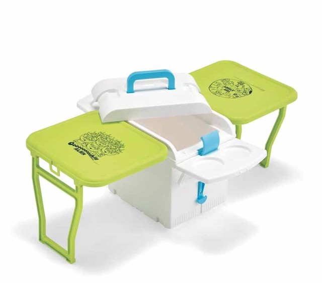 クーラーボックス付き折りたたみテーブルベルメゾン/4,000円/発売中