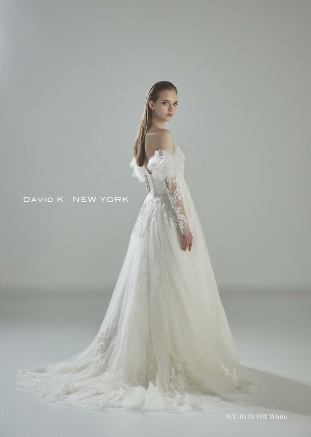 クラウディア｜「DAVID K NEW YORK（デヴィッド ケイ ニューヨーク）新作ウェディングドレス｜NY-0138_Offwhite