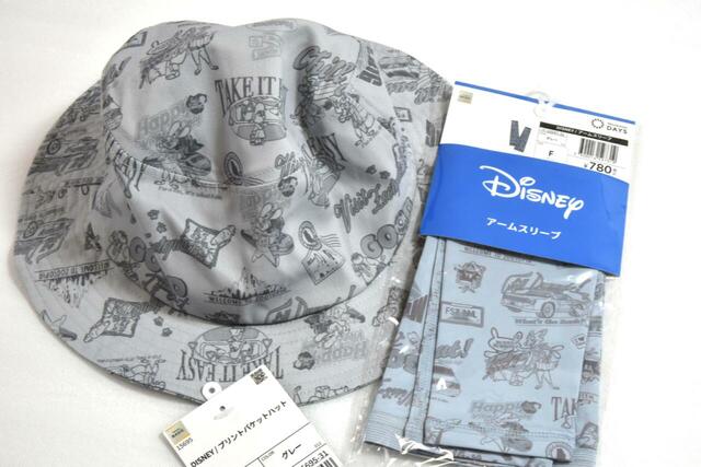 【ワークマン】Disney冷感スカーフ 580円(税込)と【ワークマン】Disneyプリントバケットハット（980円）