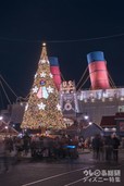 アメリカンウォーターフロント S.S.コロンビア号前のクリスマスツリー｜東京ディズニーシー「ディズニー・クリスマス」2018年