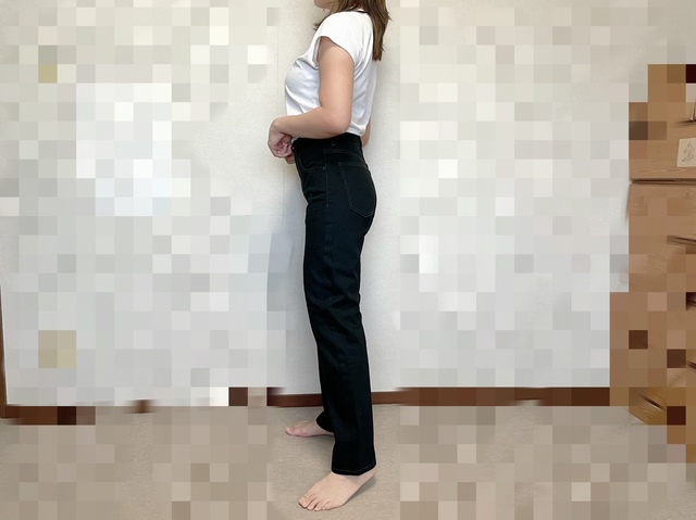 【UNIQLO U （ユニクロ ユー） レギュラーフィットストレートハイライズジーンズ】脚が長く見えます！