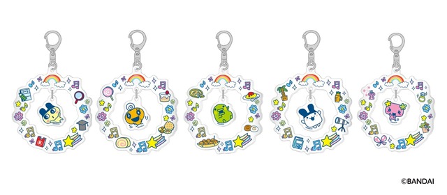 【みんなしゅ～ご～！たまごっちのおみせ】ゆらゆらアクリルキーホルダー (全5種)　各1,067円