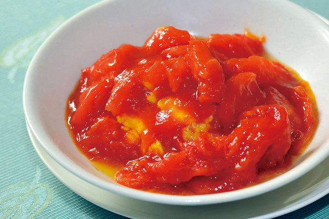 敦煌　トマトと卵の炒め　 ※コース（5150円）の中の1品