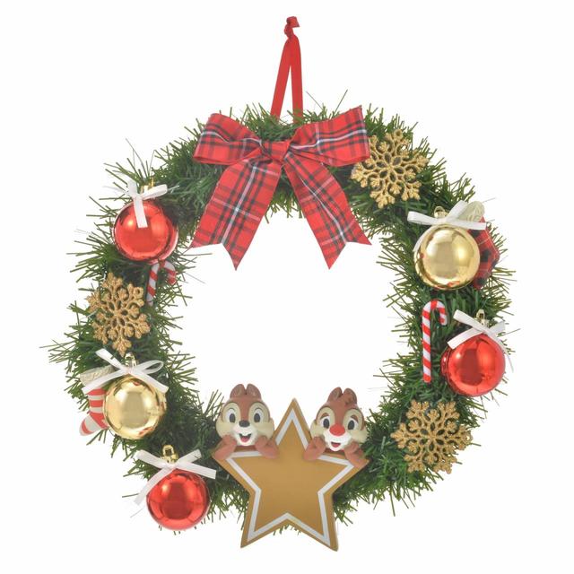 チップ＆デール リース スター Disney Christmas 2021／4,180円