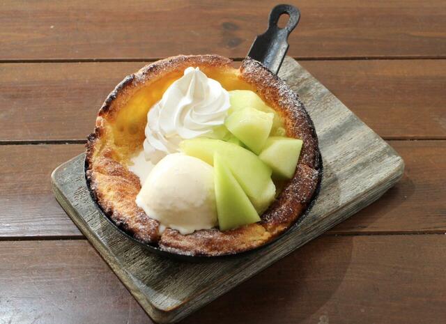 「季節の果実・アンデスメロン」＜価格：1,529円＞【夏限定アンデスメロン登場！カリッともっちり「ダッチベイビーパンケーキ」が半額で食べられるキャンペーンも！】