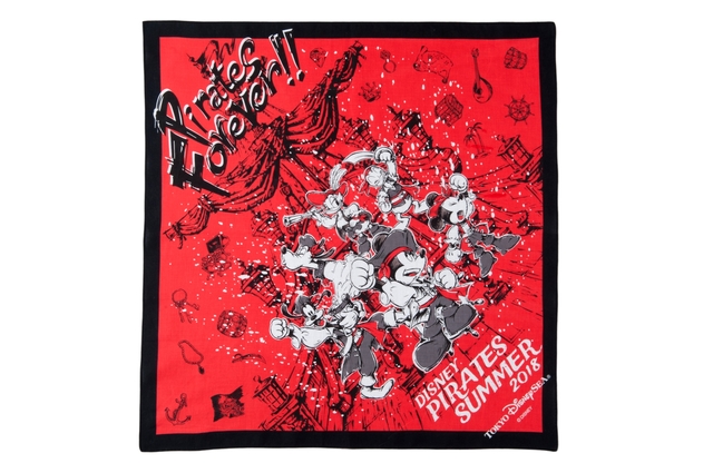 バンダナ ¥800 ※縦約52×横約52cm｜東京ディズニーシー「ディズニー・パイレーツ・サマー」2018年