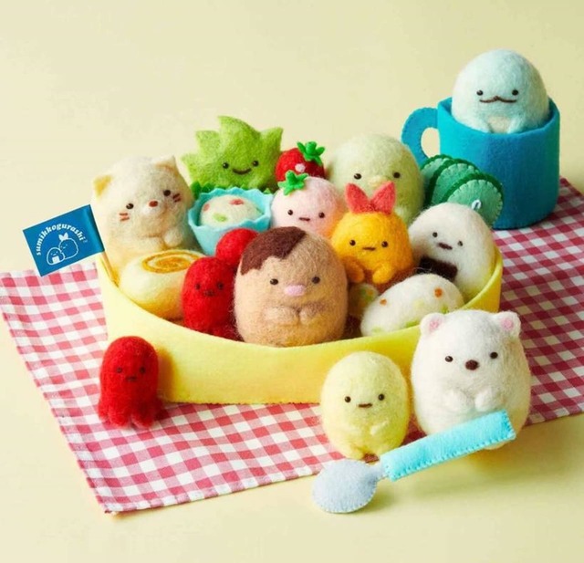 「クチュリエ×すみっコぐらし　羊毛フェルトで作る　すみっコ弁当の会」月1セット ￥2,200