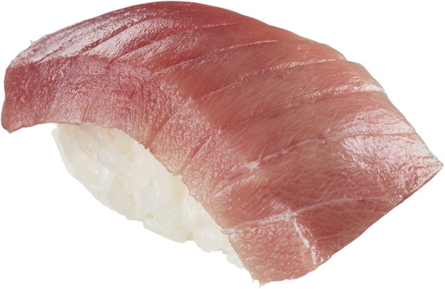 『築地の天然鮪中とろ』 180 円（＋税）