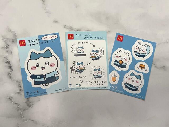 「ハチワレ」のシールセットが来てくれました！うれしい…！