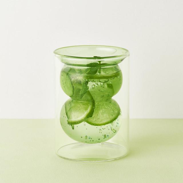 「バブル ダブルウォールグラス」 グリーン：1,400円（税込）
