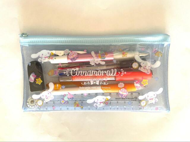 【ダイソー シナモロールのラメポーチ】ペンケースとしても使えます