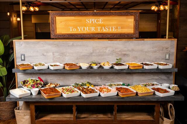 「ビュッフェ一例」【スパイスBBQ×食べ放題 Nicoleの『和牛×蟹フェア』】