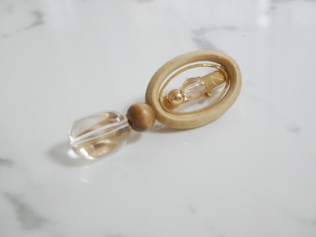 【3COINS（スリーコインズ）】ウッドリングクリップ