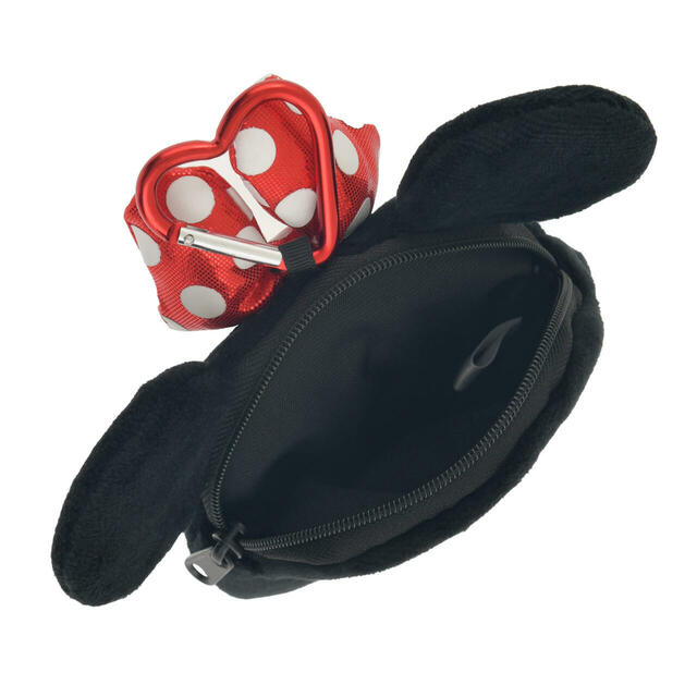 ミニー ポーチ カラビナ付き フェイス MINNIE’S DOT RIBBON 1,600円