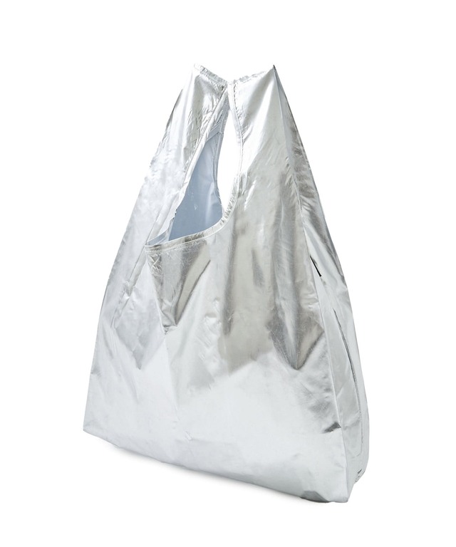 【3COINS服飾雑貨人気ランキング 5位】「シルバーエコバッグ」550円（税込）
