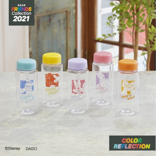ダイソーの「ディズニーデザインコレクション」（第３弾）　「ミッキー＆フレンズ」ドリンクボトル