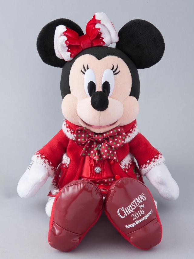 ぬいぐるみ(ミニーマウス)¥4,500|東京ディズニーランド「クリスマス・ファンタジー」(2016年)スペシャルグッズ
