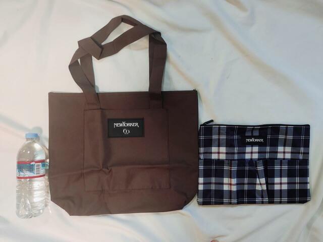 サイズ目安に、500mlペットボトルを置いてみた