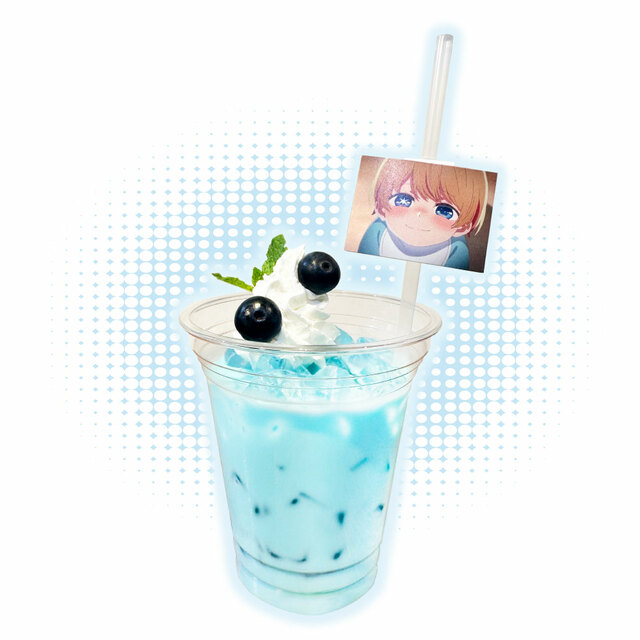 「アクアのチョコミルクドリンク」＜T.O.価格864円（店内提供価格880円）＞【「TVアニメ【推しの子】展 嘘とアイ」コラボドリンクスタンド】